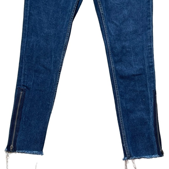 Levi’s 721 Women’s Vintage High Rise Skinny Jeans Size 30 Orange Tab Zip Ankle - Picture 5 of 12